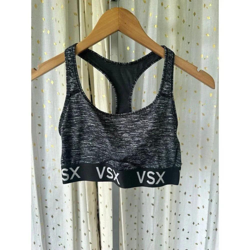 Victoria's Secret VSX The Player Signature Logo Digital Racerback Sports Bra M
